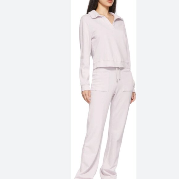 LACAUSA Pants - LACAUSA Blaze Light Pink Casual Pants sweatpants cotton m medium